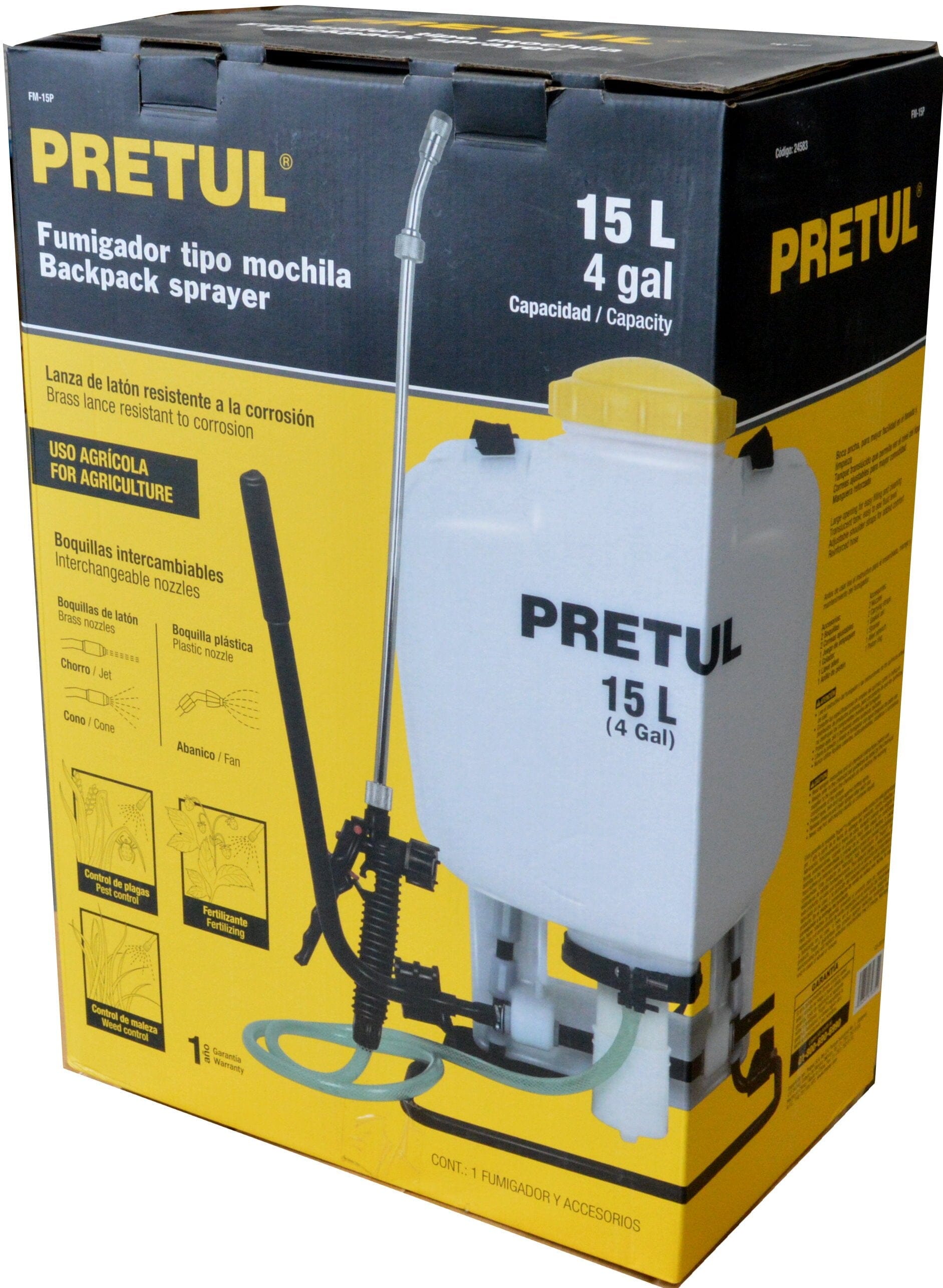 Pretul Knapsack Pressure Sprayer 15L