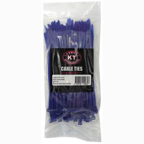 200 X 4.8Mm Nylon Cable Tie-Blue - 100Pc** | 4.8mm Standard Duty - Blue-Cable Ties-Tool Factory
