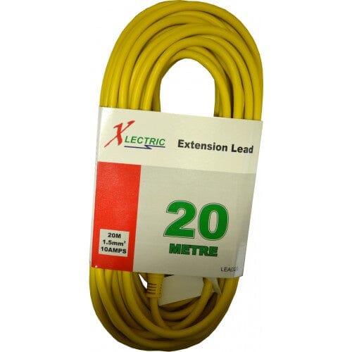Xlectric Extension Lead - Heavy Duty Yellow 20m