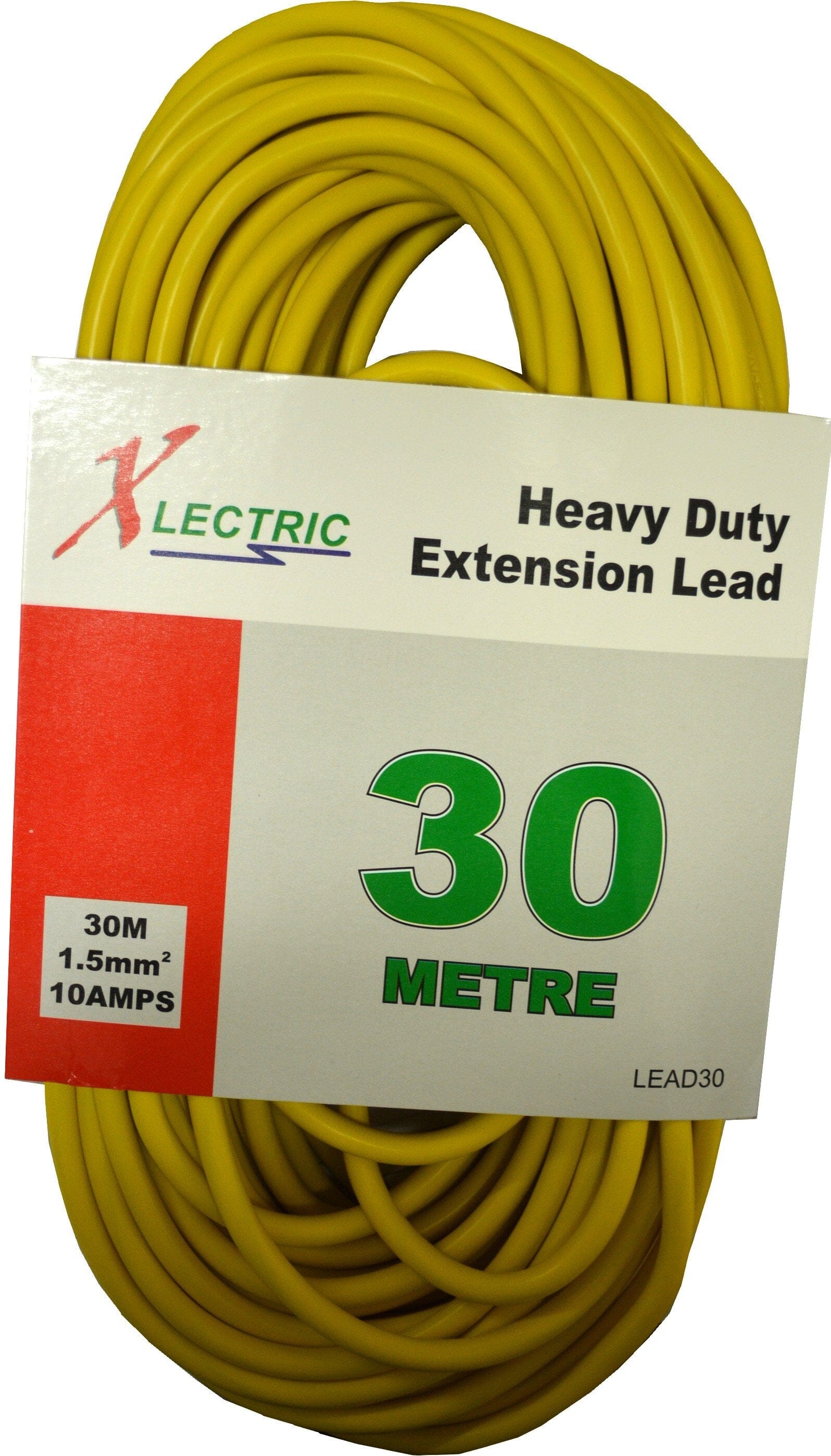 Xlectric Extension Lead - Heavy Duty Yellow 30m