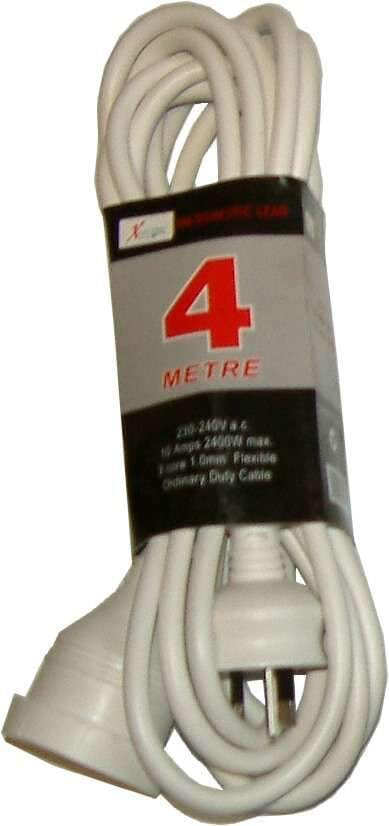 Xlectric Extension Lead - Domestic White 4m