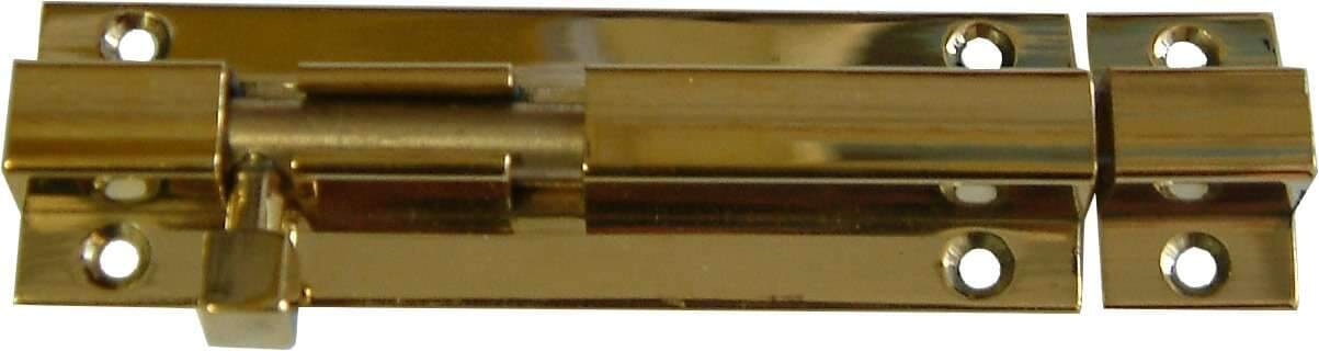 Xcel Socket Bolt - Polished Brass 38mm Carded