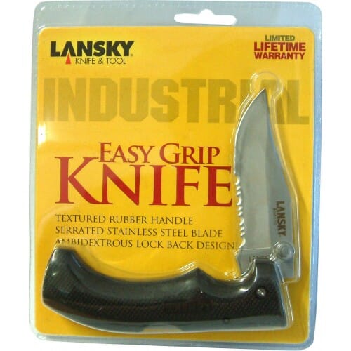 Lansky Pocket Knife Easy Grip Stainless Blade Lockback 100mm