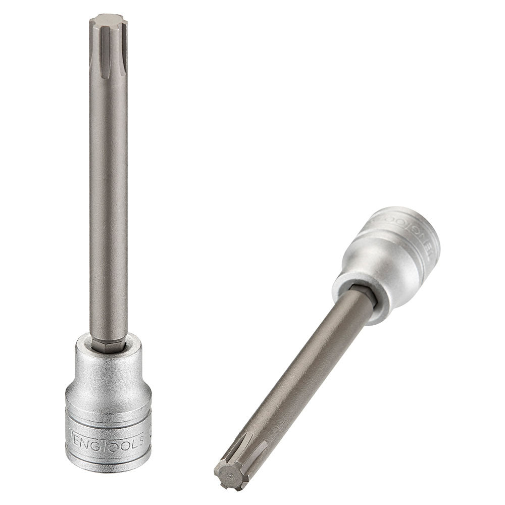 Teng 3/8in Dr. Long Ribe Bit Socket # 08