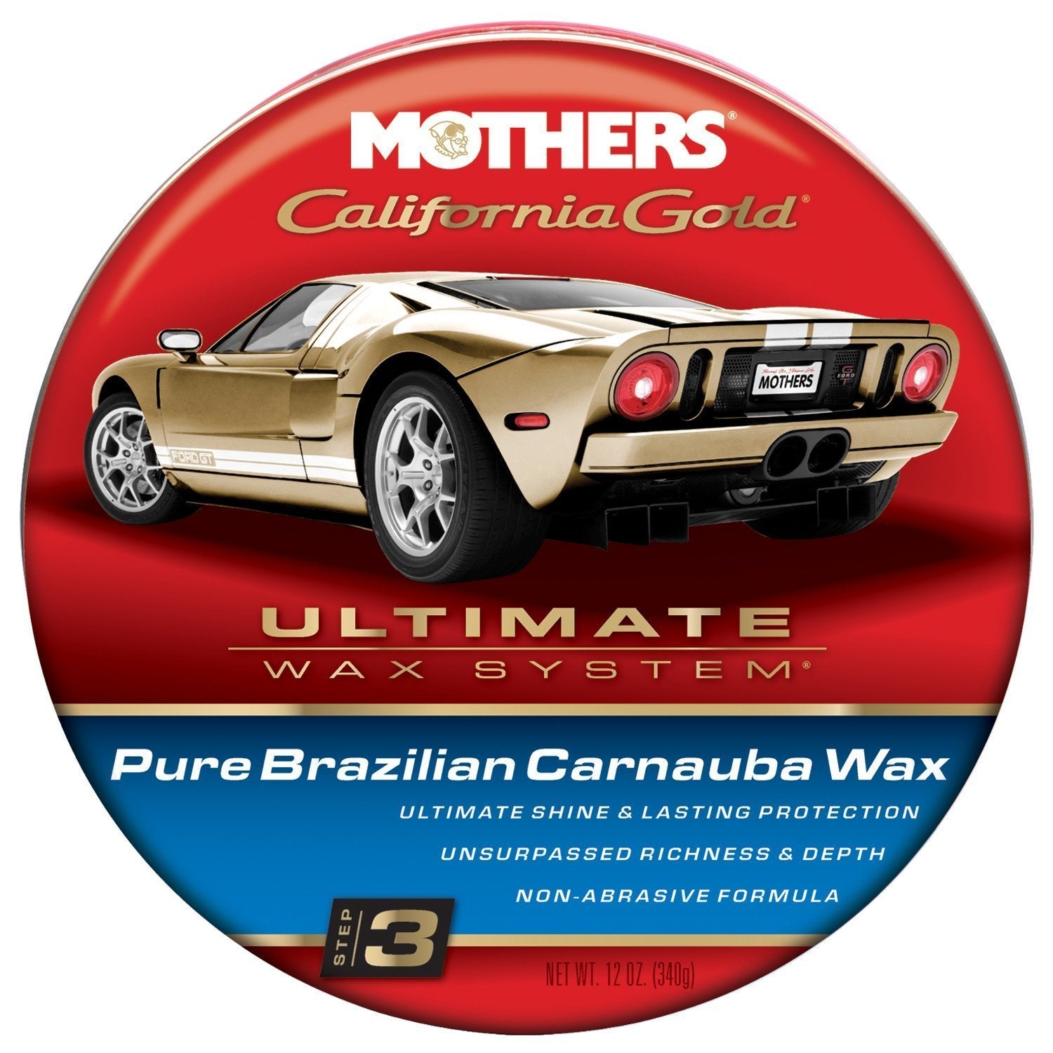 Mothers Pure Carnauba Wax Ph3 Paste 340g-Car Cleaning Products-Tool Factory