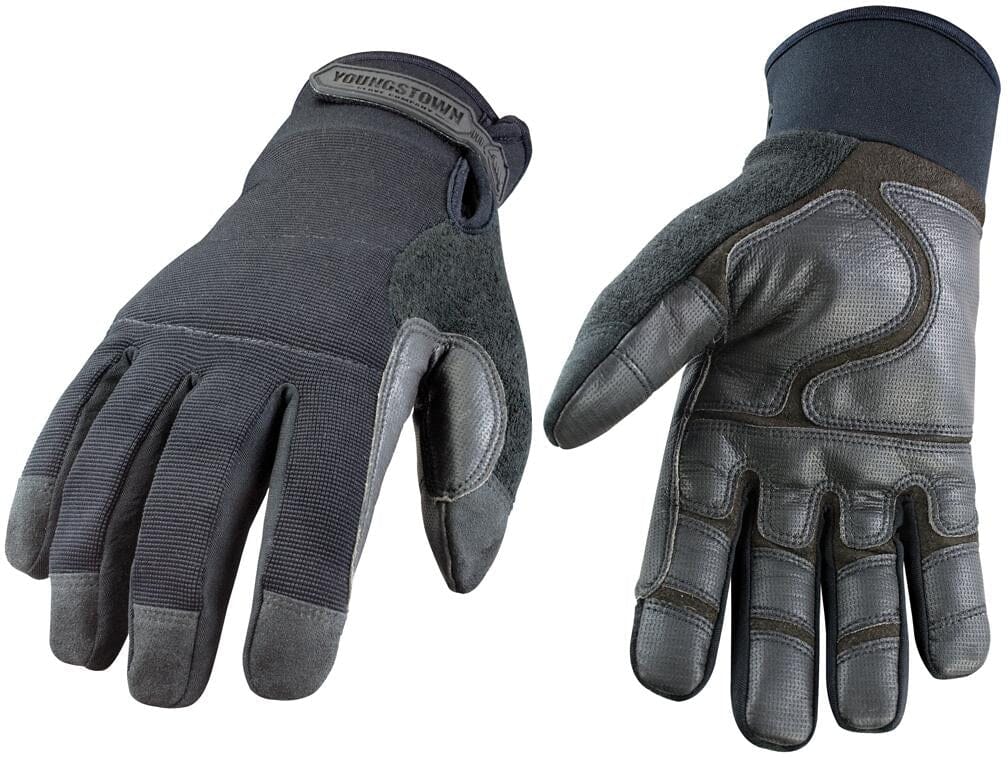 Youngstown MWG Waterproof Winter All Black Gloves 08-8450-80 Medium