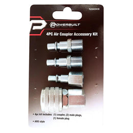Powerbuilt 4pc ARO Air Coupler Accessory Kit