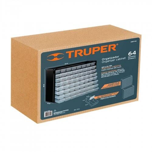 Truper Plastic Organiser 64 Drawer Truper