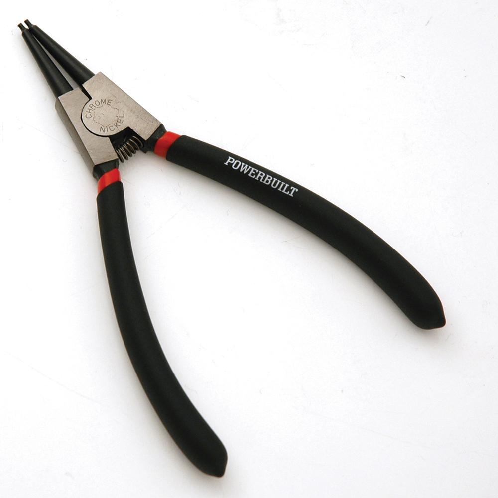 Powerbuilt 175mm/7" Straight Nose External Circlip Plier