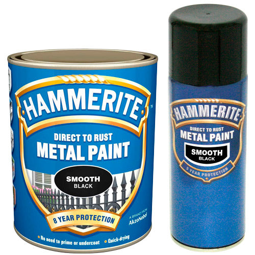 Hammerite Direct to Rust Metal Paint Smooth Silver 5Litre-Metal Protection & Paint-Tool Factory
