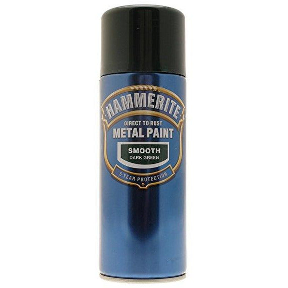 Hammerite Direct to Rust Metal Paint Smooth Dark Green 400ml-Metal Protection & Paint-Tool Factory