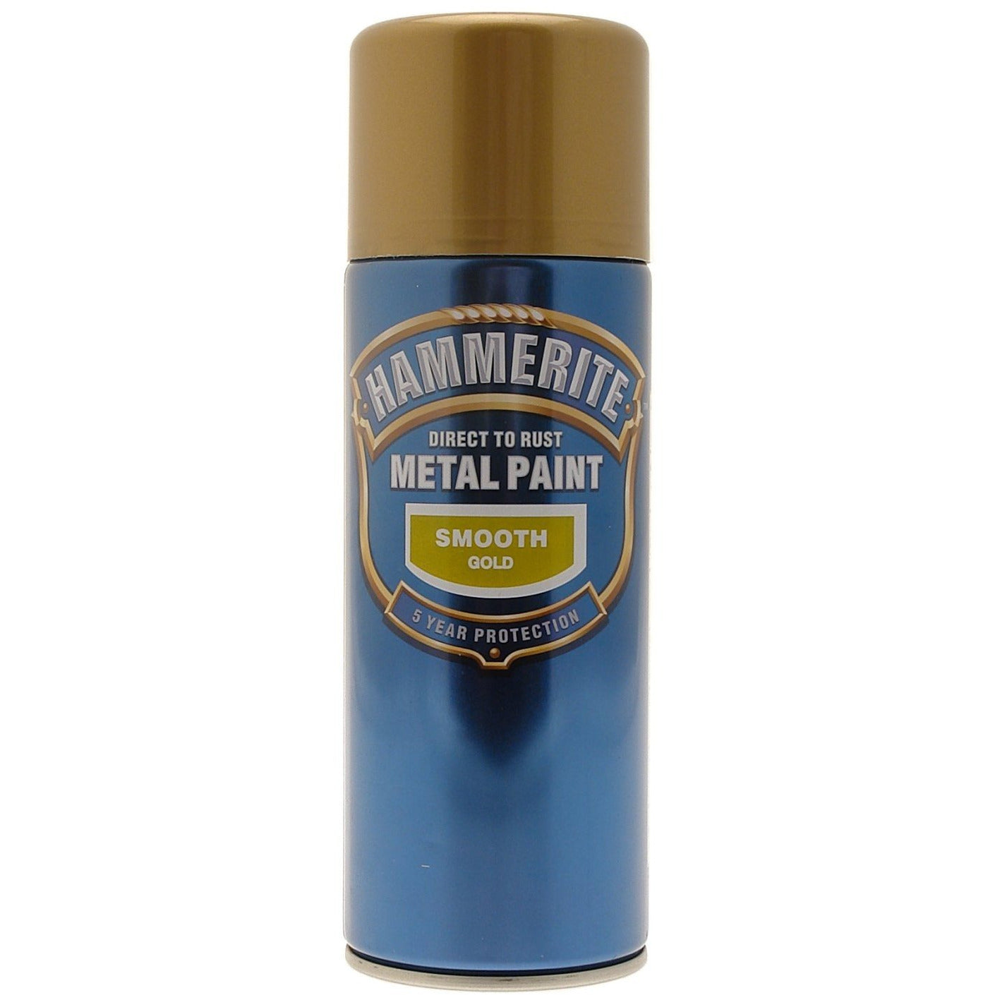 Hammerite Direct to Rust Metal Paint Smooth Gold 400ml Aerosol-Metal Protection & Paint-Tool Factory