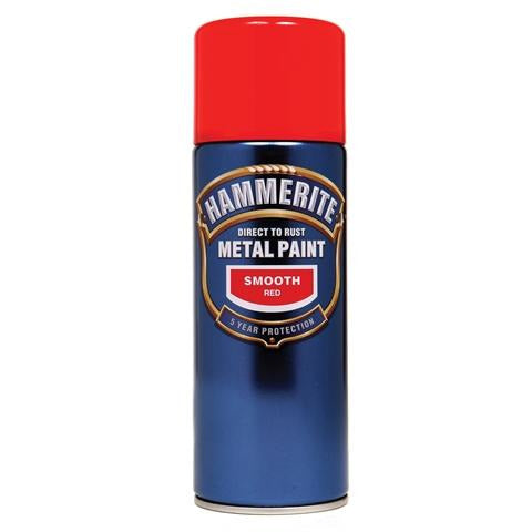 Hammerite Direct to Rust Metal Paint Smooth Red 400ml Aerosol-Metal Protection & Paint-Tool Factory