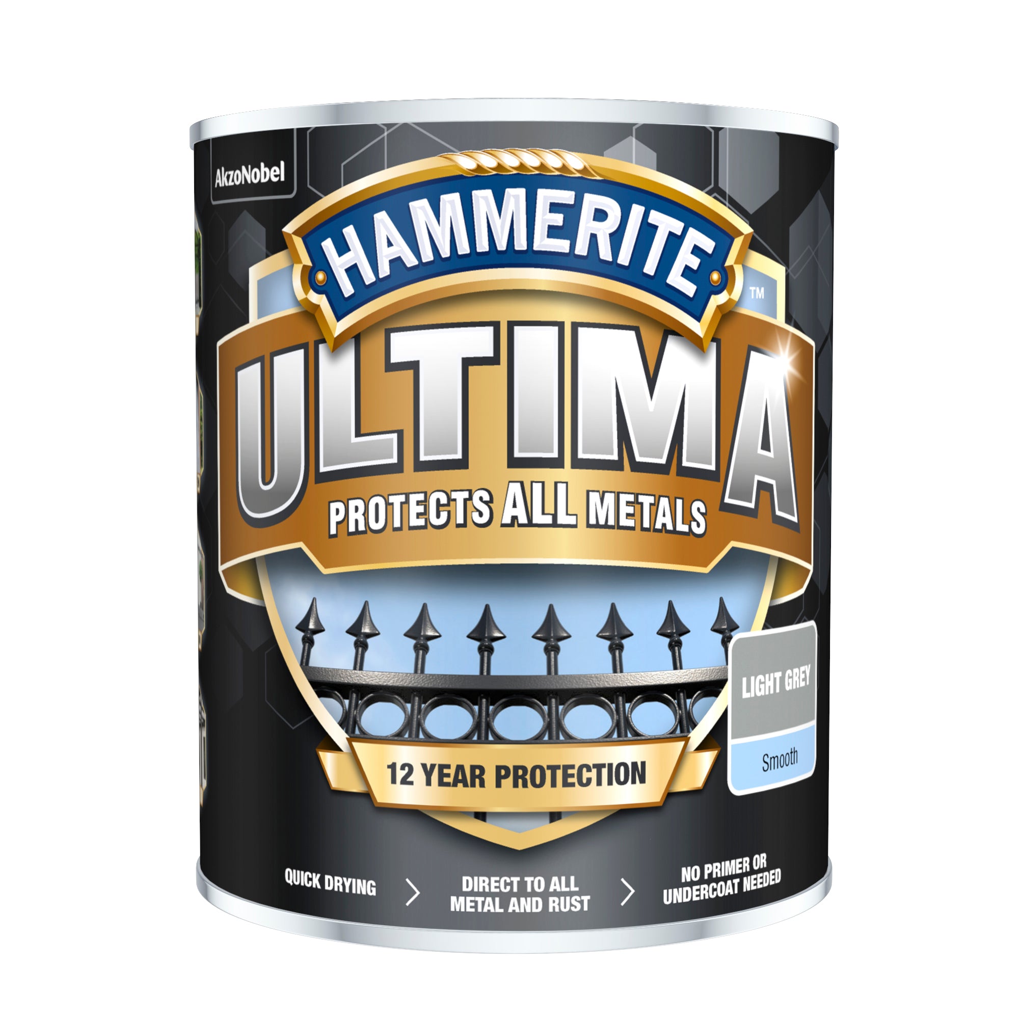 Hammerite Ultima Metal Smooth Light Grey 750ml
