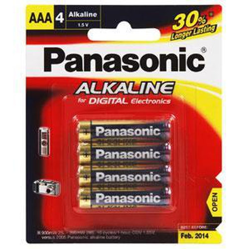 Panasonic Aaa Battery Alkaline (4Pk) | Alkaline - AAA Size-Batteries-Tool Factory