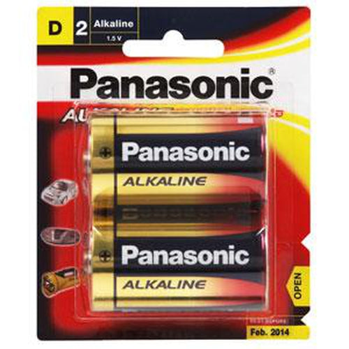Panasonic D Battery Alkaline (2Pk) | Alkaline - D Size-Batteries-Tool Factory