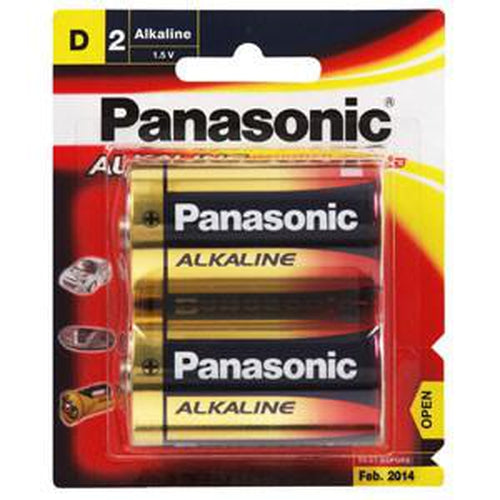 Panasonic D Battery Alkaline (2Pk)-Alkaline-Tool Factory