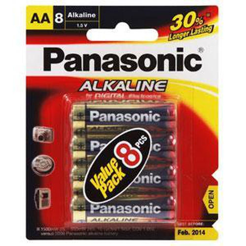 Panasonic Aa Battery Alkaline (8Pk) | Alkaline - AA Size-Batteries-Tool Factory