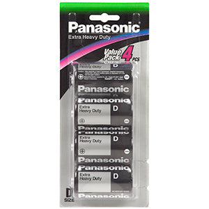 Panasonic D Battery Extra Heavy Duty (4pk)