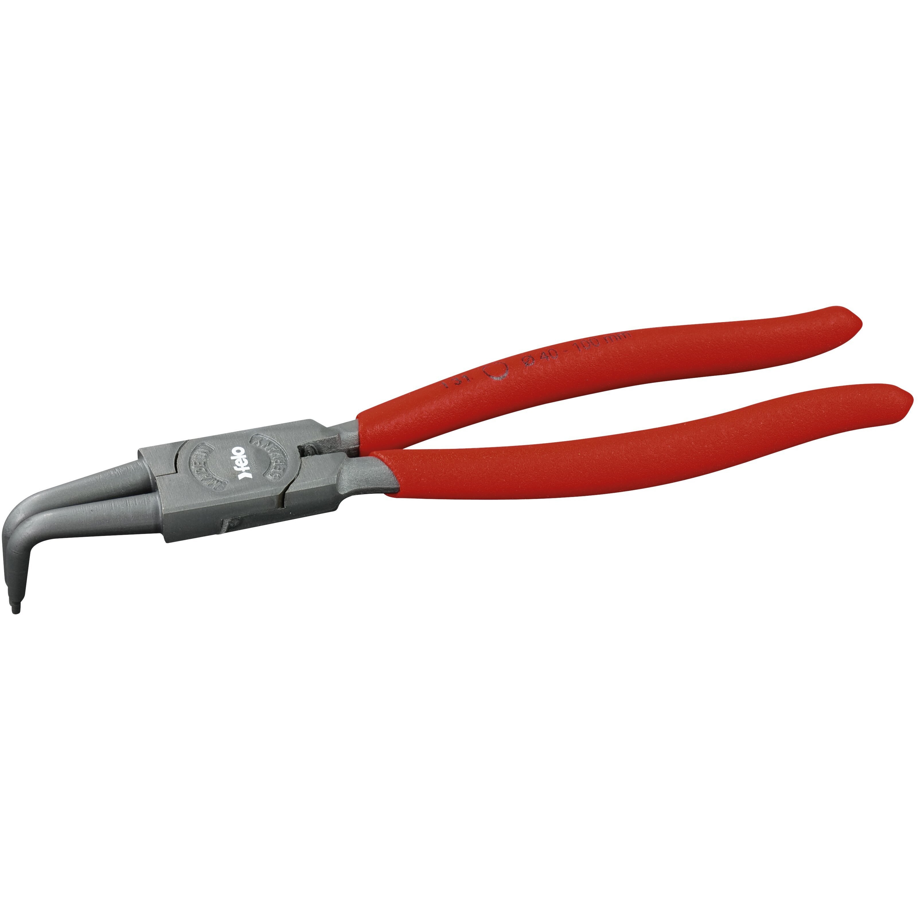 Felo Circlip Pliers Internal Bent 225mm (40-100mm Circlips)-Hand Tools-Tool Factory