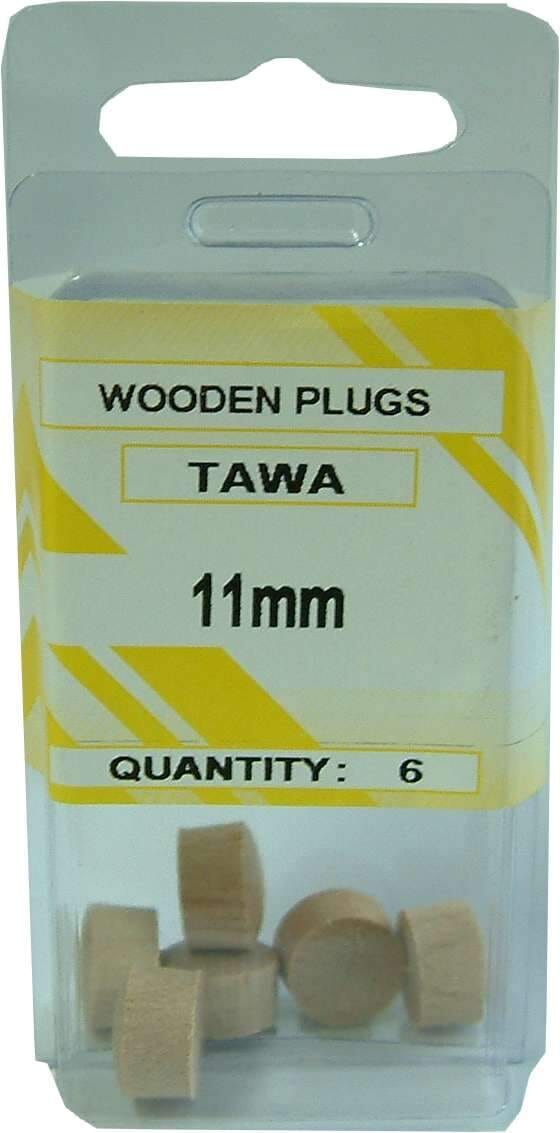 Xcel Wooden Plug Buttons - Tawa 4-pce 16mm