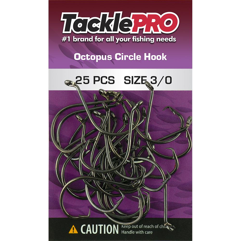 Tacklepro Octopus Circle Hook 3/0 - 25Pc | Hooks - Beak-Fishing-Tool Factory