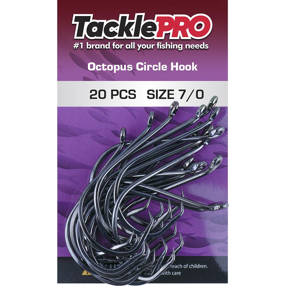 Tacklepro Octopus Circle Hook 7/0 - 20Pc | Hooks - Beak-Fishing-Tool Factory