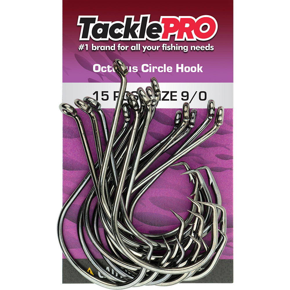 TacklePro Octopus Circle Hook 9/0 - 15pc