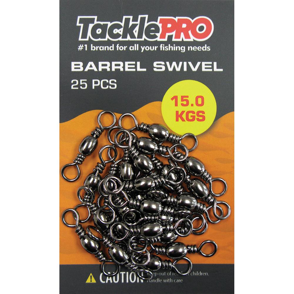 Tacklepro Barrel Swivel 15.0Kg - 25Pc | Swivels - Barrel-Fishing-Tool Factory