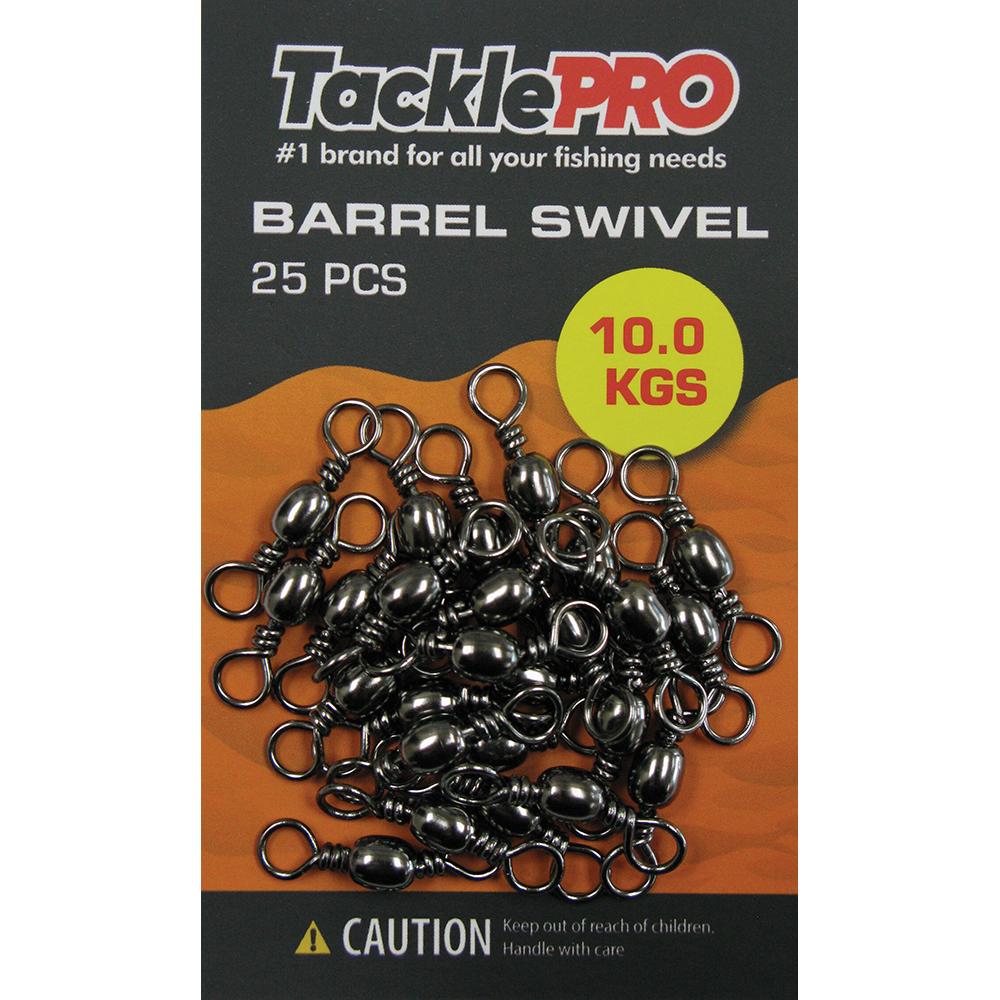 Tacklepro Barrel Swivel 10.0Kg - 25Pc | Swivels - Barrel-Fishing-Tool Factory