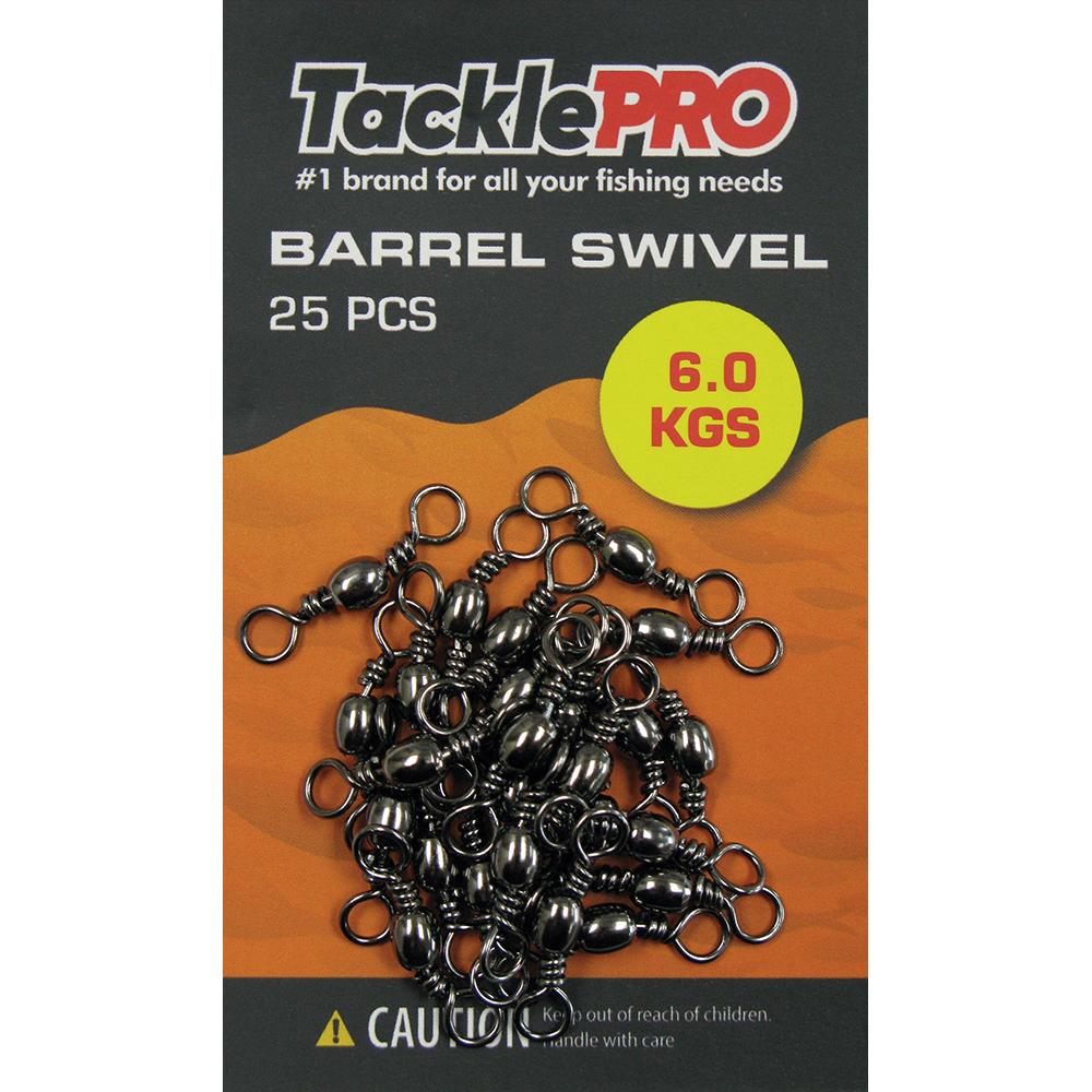 Tacklepro Barrel Swivel 6.0Kg - 25Pc | Swivels - Barrel-Fishing-Tool Factory