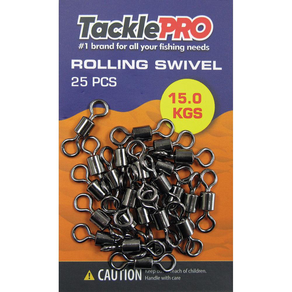Tacklepro Rolling Swivel 15.0Kg - 25Pc | Swivels - Rolling-Fishing-Tool Factory