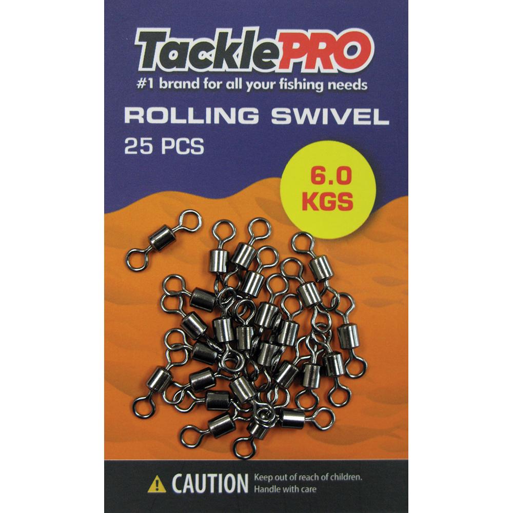 Tacklepro Rolling Swivel 6.0Kg - 25Pc | Swivels - Rolling-Fishing-Tool Factory