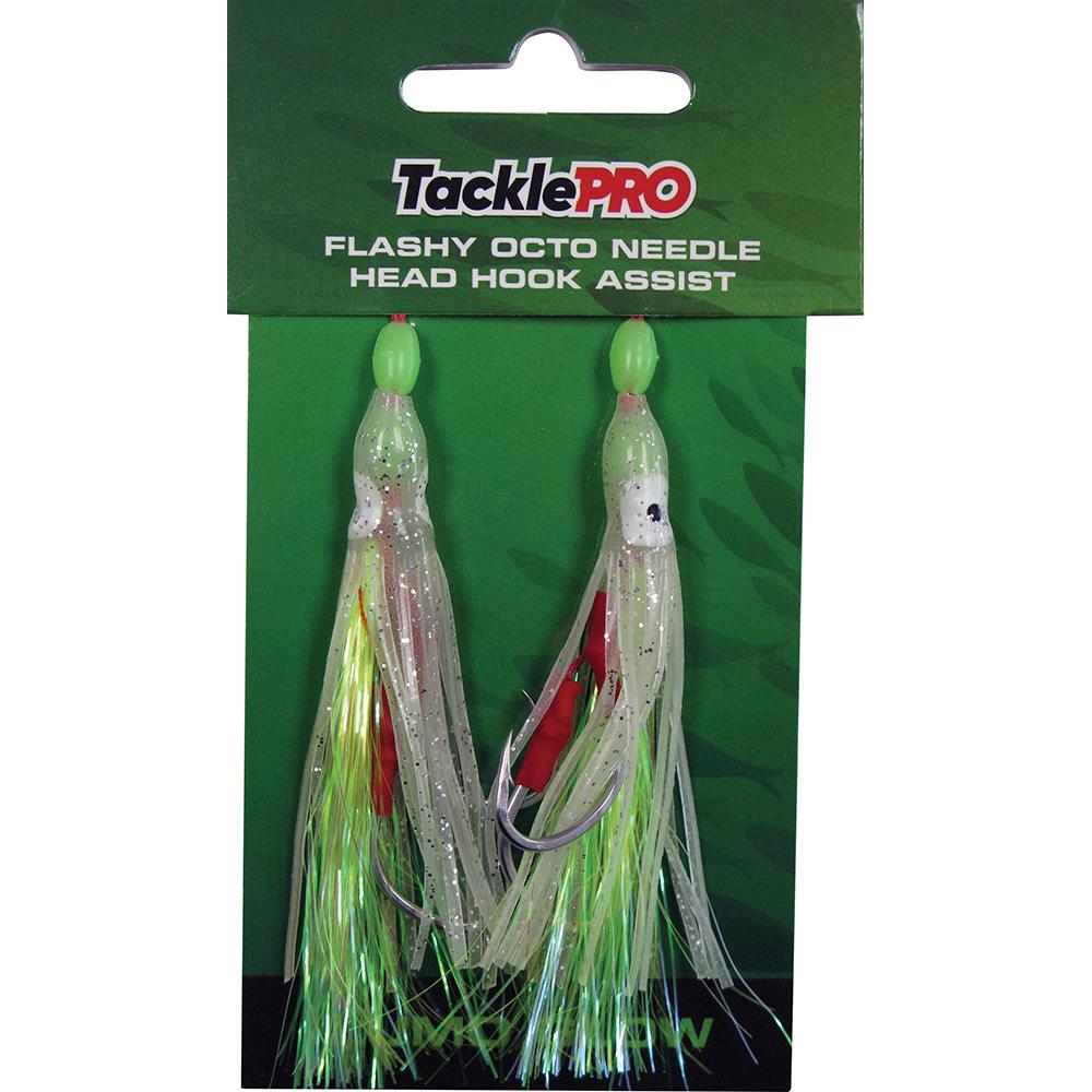 Tacklepro Flashy Octopus Assist Hook - Lumo Glow - 2Pc | Hooks - Assist Flashy-Fishing-Tool Factory