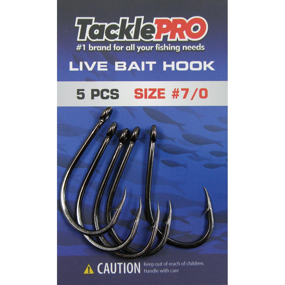 Tacklepro Live Bait Hook #7/0 - 5Pc | Hooks - Live Bait-Fishing-Tool Factory