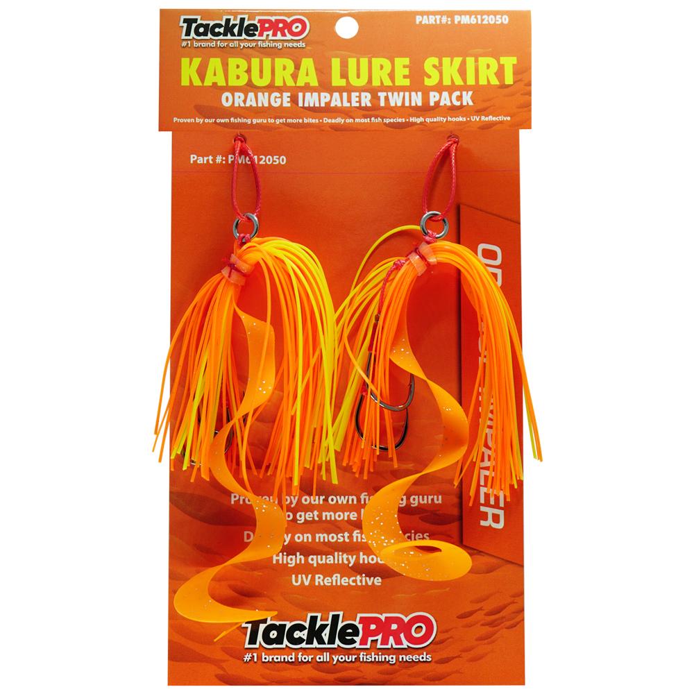 Tacklepro Kabura Lure Skirt - Orange Impaler (Twin Pack) | Jigs & Lures - Inchiku-Fishing-Tool Factory