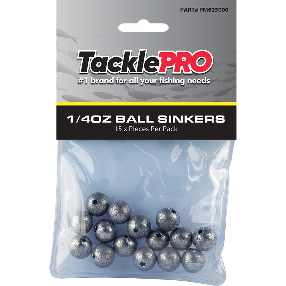 Tacklepro Ball Sinker 1/4Oz - 15Pc | Sinkers - Ball-Fishing-Tool Factory