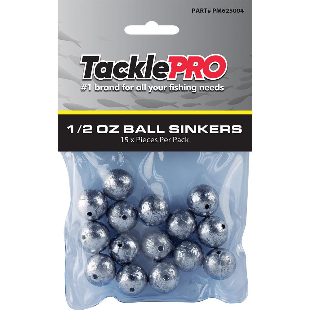 Tacklepro Ball Sinker 1/2Oz - 15Pc | Sinkers - Ball-Fishing-Tool Factory