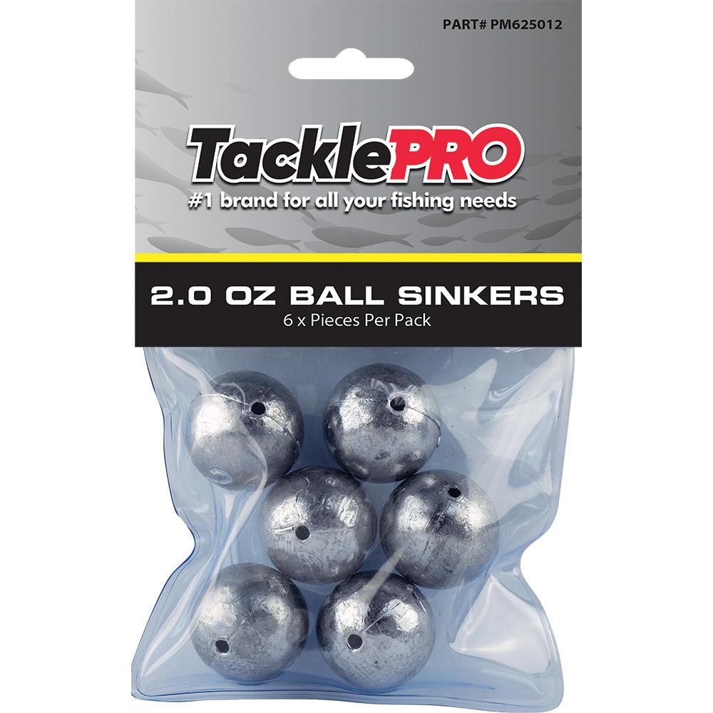 Tacklepro Ball Sinker 2.0Oz - 6Pc | Sinkers - Ball-Fishing-Tool Factory