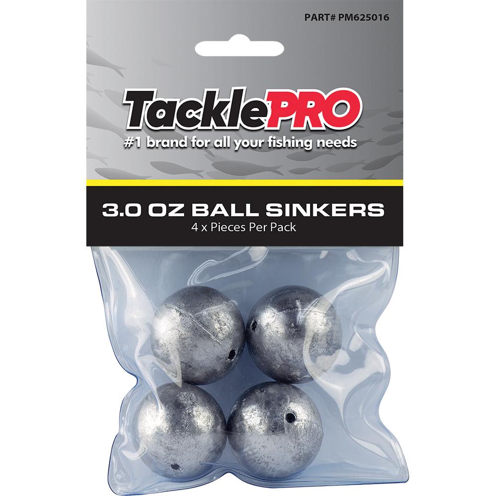 Tacklepro Ball Sinker 3.0Oz - 4Pc | Sinkers - Ball-Fishing-Tool Factory