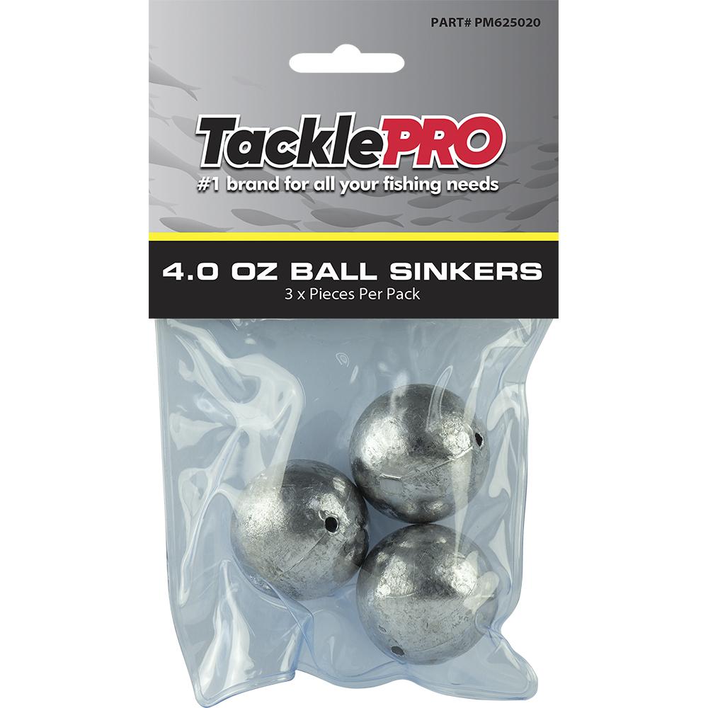 Tacklepro Ball Sinker 4.0Oz - 3Pc | Sinkers - Ball-Fishing-Tool Factory