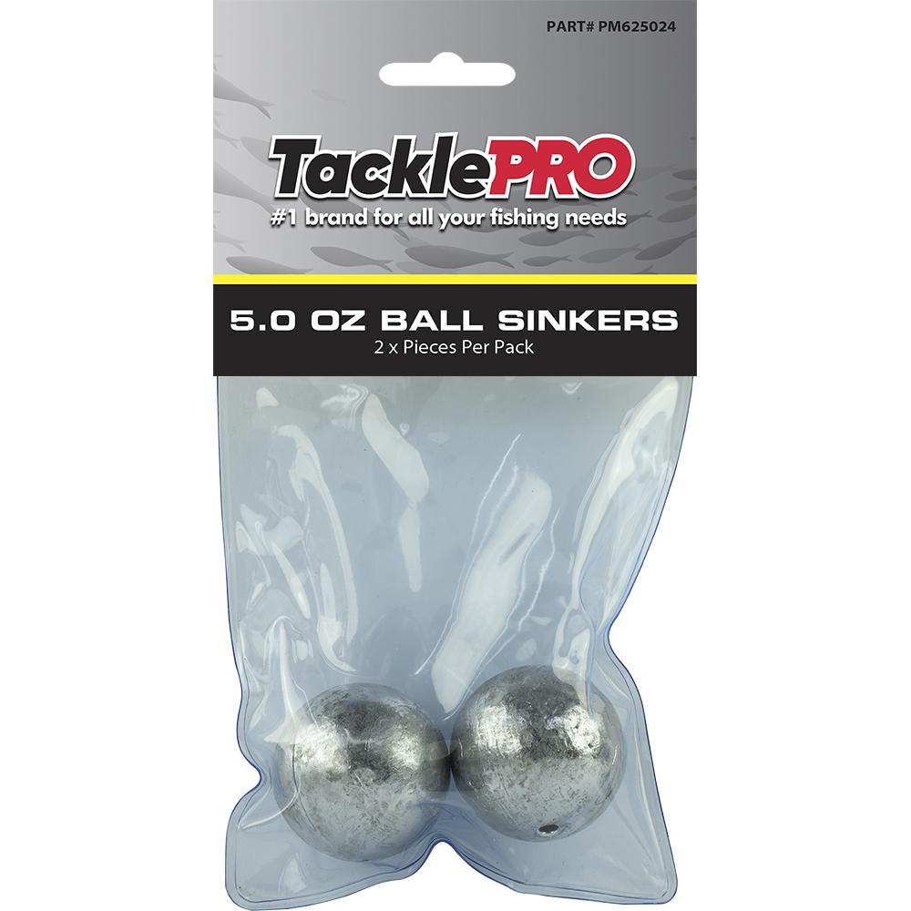 Tacklepro Ball Sinker 5.0Oz - 2Pc | Sinkers - Ball-Fishing-Tool Factory