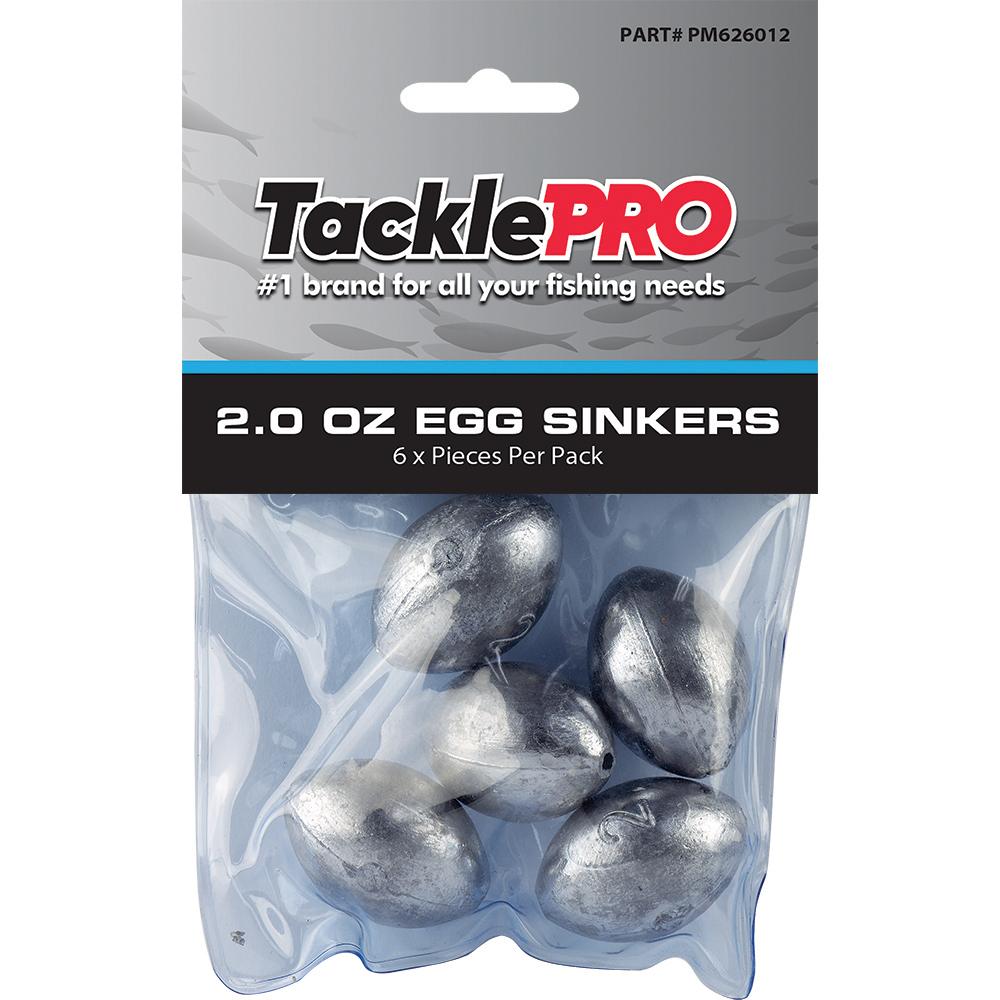 Tacklepro Egg Sinker 2.0Oz - 6Pc | Sinkers - Egg-Fishing-Tool Factory