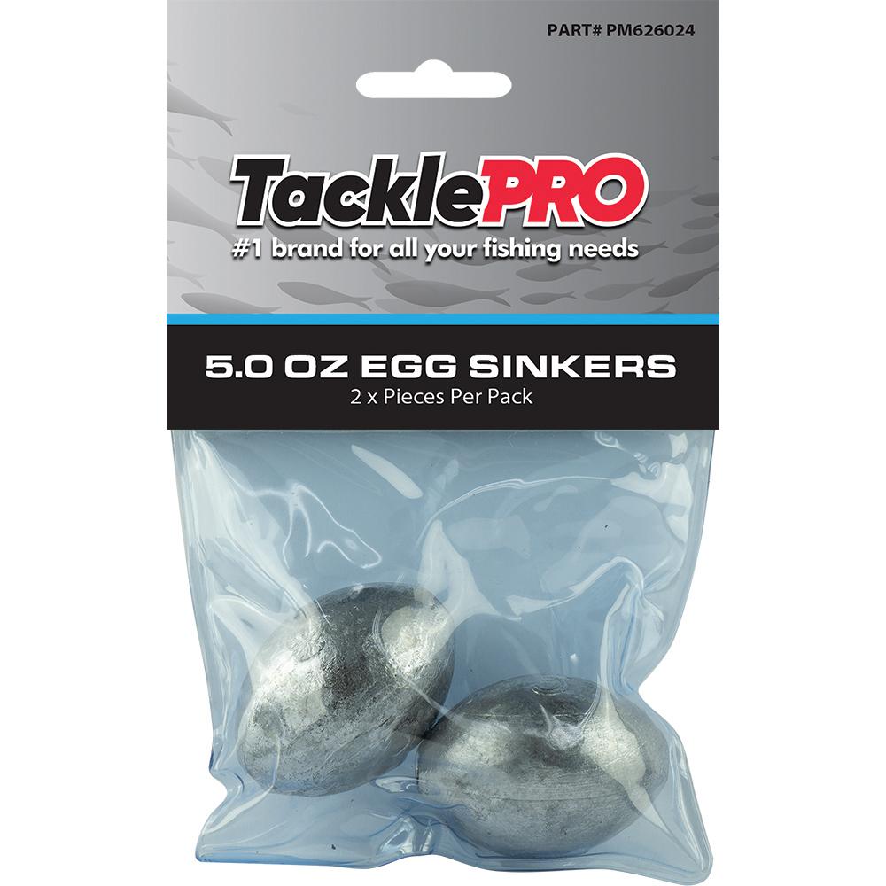 Tacklepro Egg Sinker 5.0Oz - 2Pc | Sinkers - Egg-Fishing-Tool Factory