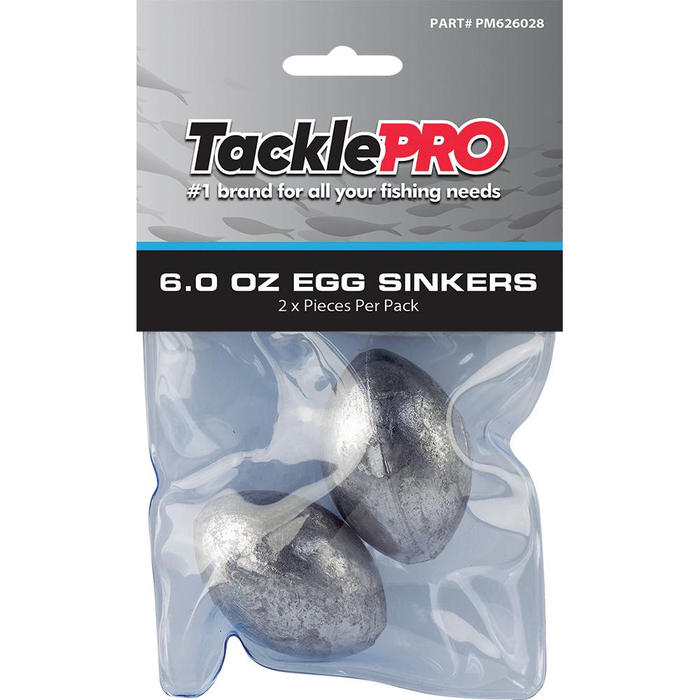 Tacklepro Egg Sinker 6.0Oz - 2Pc | Sinkers - Egg-Fishing-Tool Factory