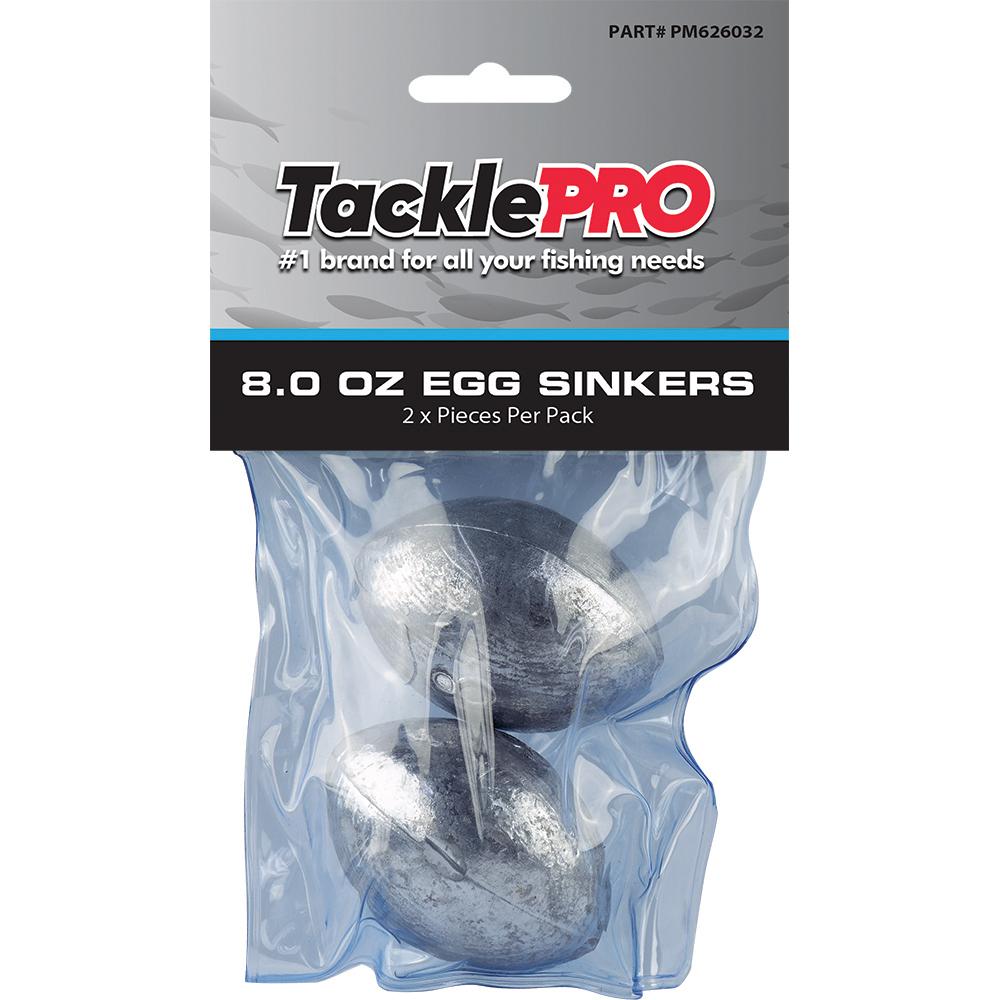 Tacklepro Egg Sinker 8.0Oz - 2Pc | Sinkers - Egg-Fishing-Tool Factory