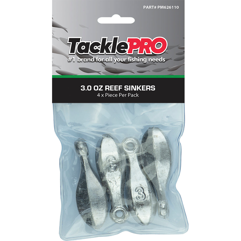 TacklePro Reef Sinker 3.0oz - 4pc Pack
