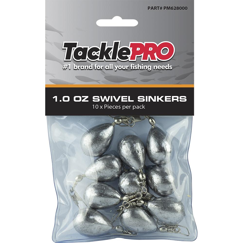 Tacklepro Swivel Sinker 1.0Oz - 10Pc | Sinkers - Swivel-Fishing-Tool Factory