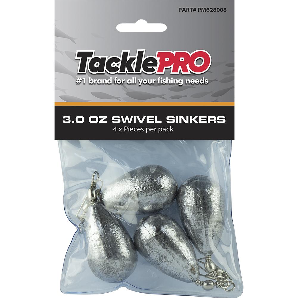 Tacklepro Swivel Sinker 3.0Oz - 4Pc | Sinkers - Swivel-Fishing-Tool Factory