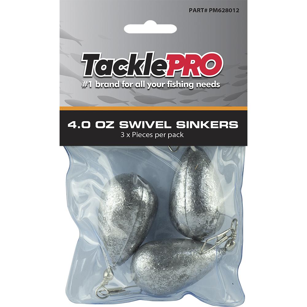 Tacklepro Swivel Sinker 4.0Oz - 3Pc | Sinkers - Swivel-Fishing-Tool Factory